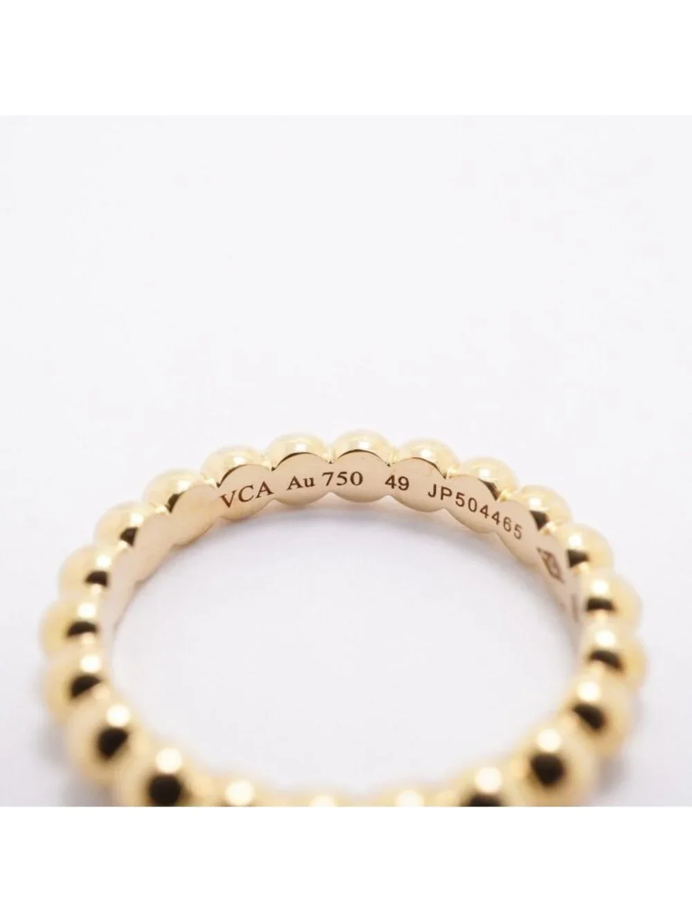 Van Cleef & Arpels Ring Perlee 18k Yellow Gold
